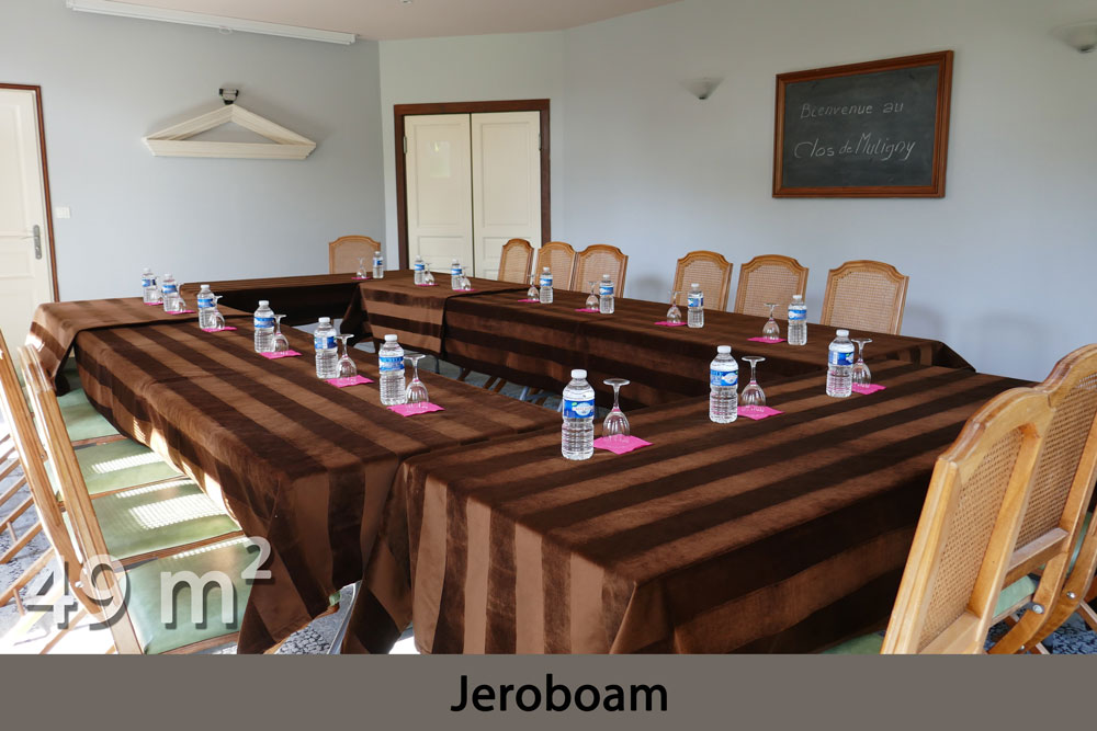 Salle Jeroboam au Clos de Mutigny